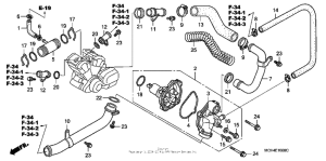 VTX1800F3 Водяной насос