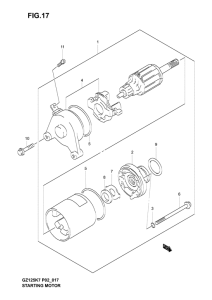 GZ125 Стартерный мотор