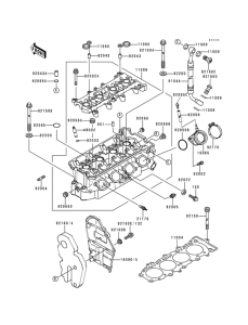 ZX600 Головка цилиндров