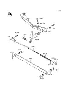 BJ250 Педаль тормоза