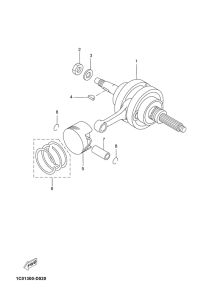 YP250R Crankshaft & piston