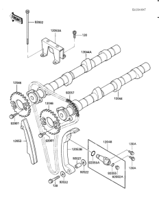 ZX900 Camshafts / chain / tensioner