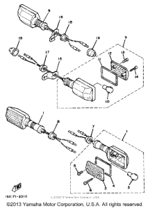 XT200K Поворотники