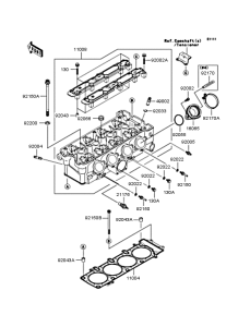 ZX900 Головка цилиндров
