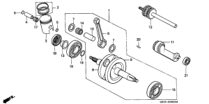 NSR50F Crankshaft / piston