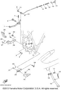 TTR225P Подножки