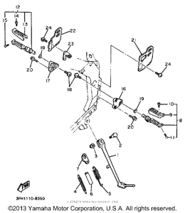 FZR400SUC Подножки