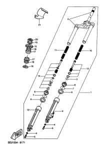YH50 Передняя вилка