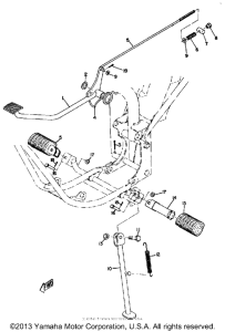JT1L Stand & brake pedal