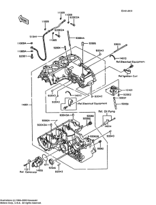 ZX600 Картер двигателя