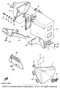 XV1100AC Боковые обтекатели