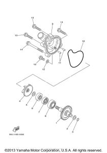 YZ250FBL Водяной насос