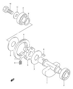 DR350 Балансир кривошипа