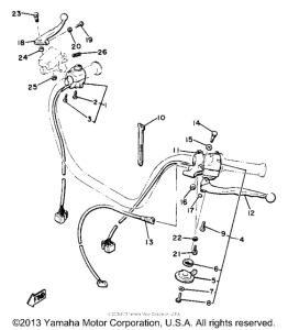 XJ650LH Рулевые переключатели