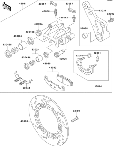 ZR1100 Задний тормоз