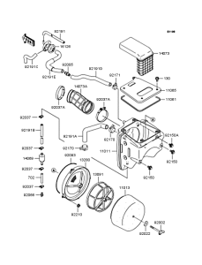 KLX250 Воздушный фильтр