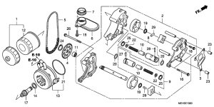 NSA700 Oil filter / oil pump