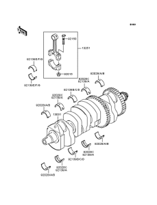 ZX1200 Коленвал
