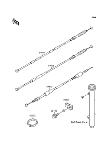 KX60 Тросы управления