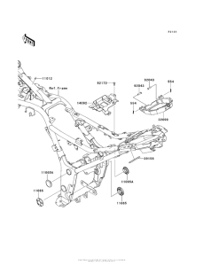 EX300 Рама ,крепежные детали