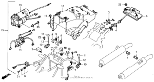 GL1500 Rear fender b set 90