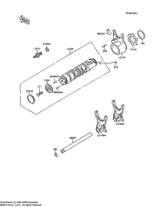 ZX600 Переключение / вилка переключения