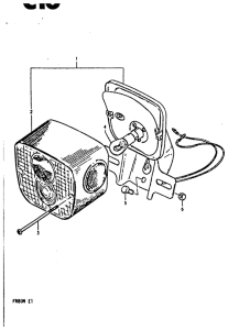 FR80 Задний комбинированный сигнал