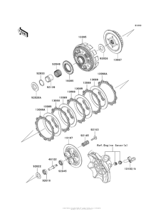 EX250 Сцепление