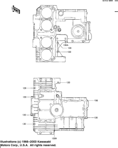 KZ1100 Crankcase bolt & stud pattern