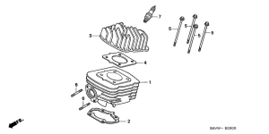SJ50 Cylinder / cylinder head