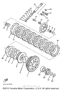 XJ700N Сцепление