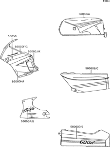 ZX600 Наклейки