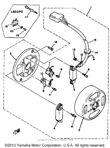 LB50PG Flywheel magneto