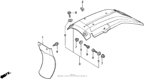 XR600R Задний бампер