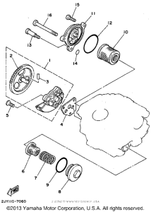 TW200GC Масляный насос
