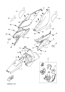 YQ50L Боковые обтекатели