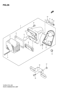 VL250 Задний комбинированный сигнал