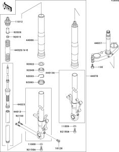 ZX750 Optional parts(zx-7rr front fork)