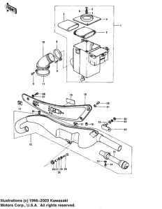 KE175 Air cleaner / muffler