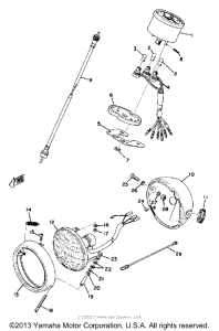 GT80MXB Head lamp - speedometer