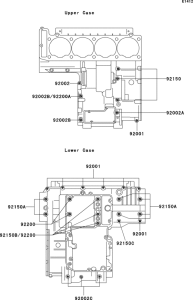 ZG1000 Болты крепления картера