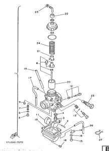 DT125LC Карбюратор