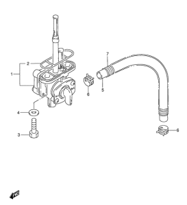 DR650 Топливный кран