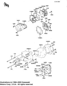 KZ1000 Крышки двигателя