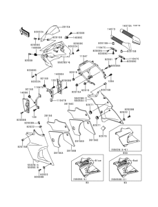 KLE500 Cowling(1 / 2)(kle500-a7 / a8 / a9)