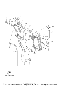 YZ125S1 Радиатор и Патрубки