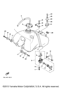 RT100M Топливный бак