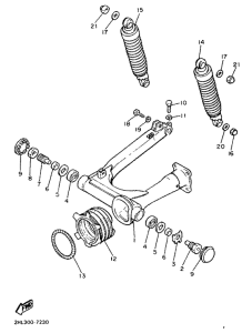 XJ900 Rear arm. suspension