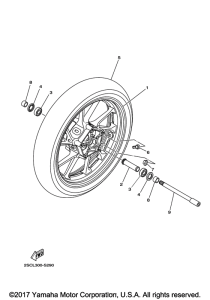 FZ09 Переднее колесо