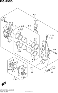 VZR1800 Front Caliper (Vzr1800Bzl7 E33)
